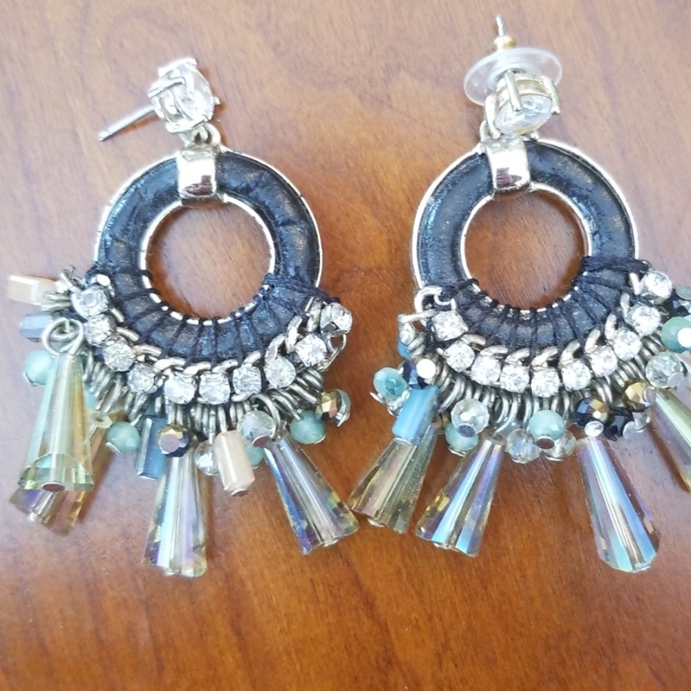 Mixed media earrings